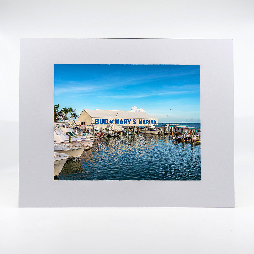  Bud N' Mary's Marina fine art photograph 11"x14"