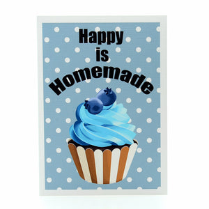 Blueberry Cupcake 5x7 notecard