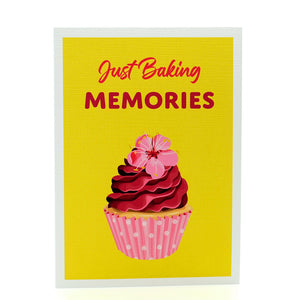 Just Baking Memories Cupcake 5x7 Notecard