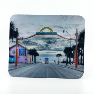 Rectangle Rubber Mouse Pad of Flagler Avenue Street image in New Smyrna Beach Florida