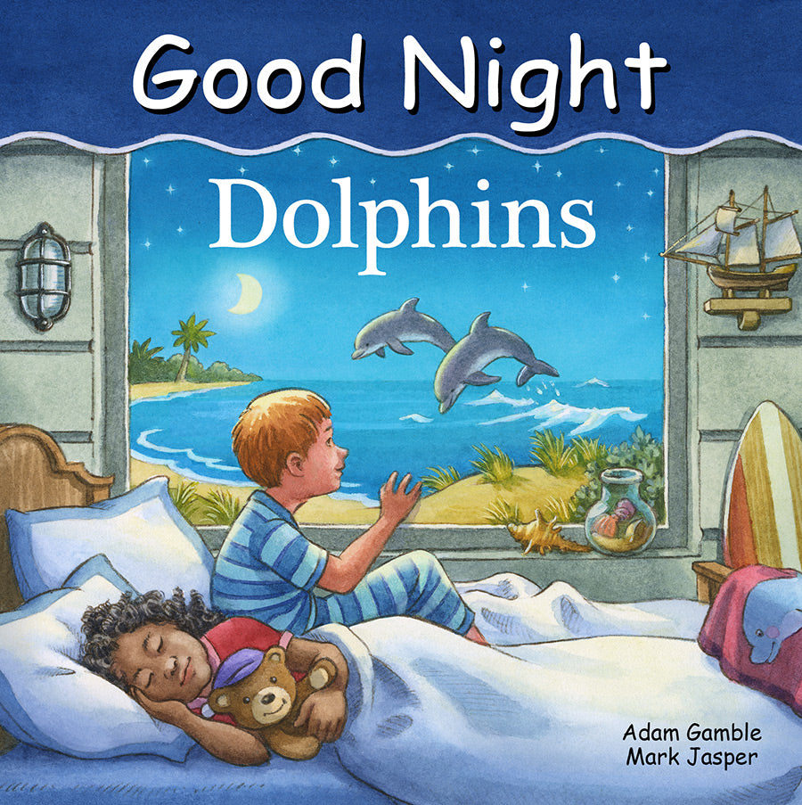 Good Night Dolphins Hard Cover Book