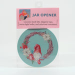 Gnome Christmas 5" Rubber Jar Opener