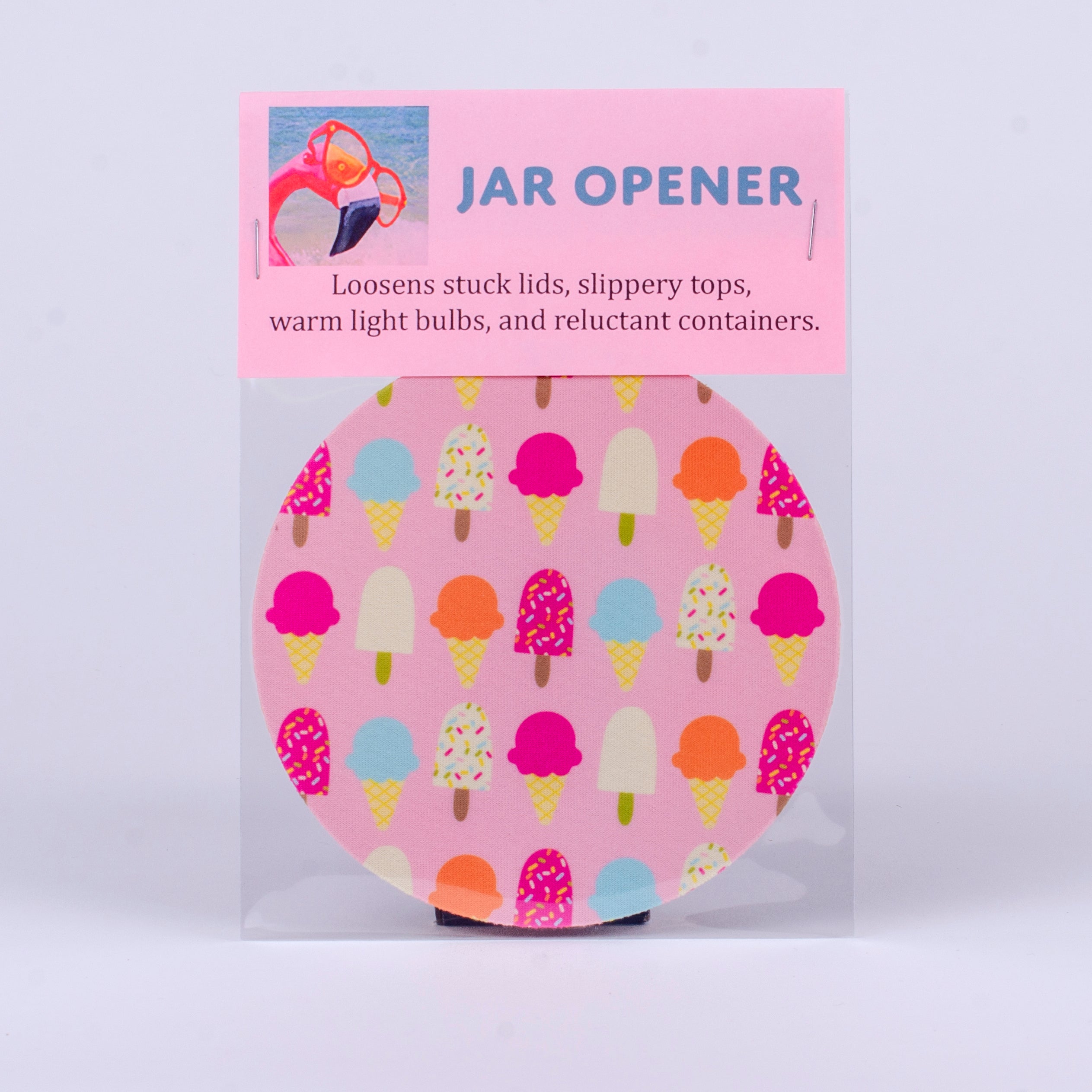 Rubber Jar Opener with Ice Cream Images