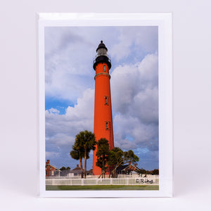 Close Up View of the Ponce Inlet Lighthouse Photographic Notecard