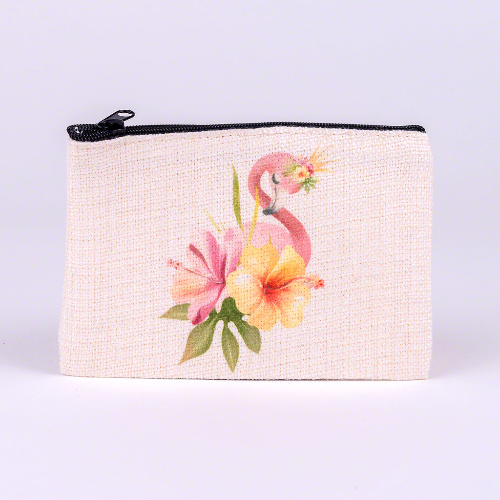 Small Zipper Bag-Flamingo Flower