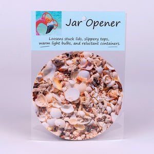 Rubber Jar Opener with Cluster of Shells