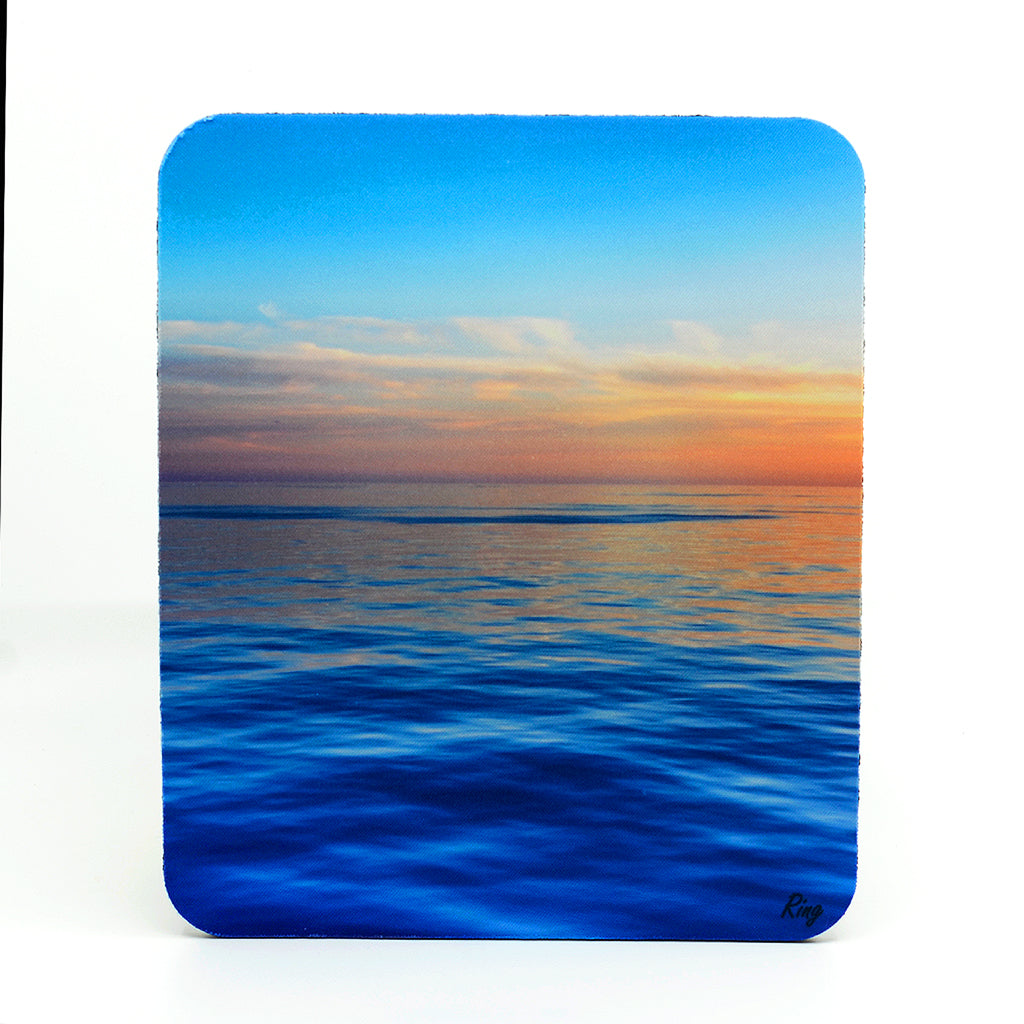 The Ocean Sea Photograph on a Rubber Mouse Pad