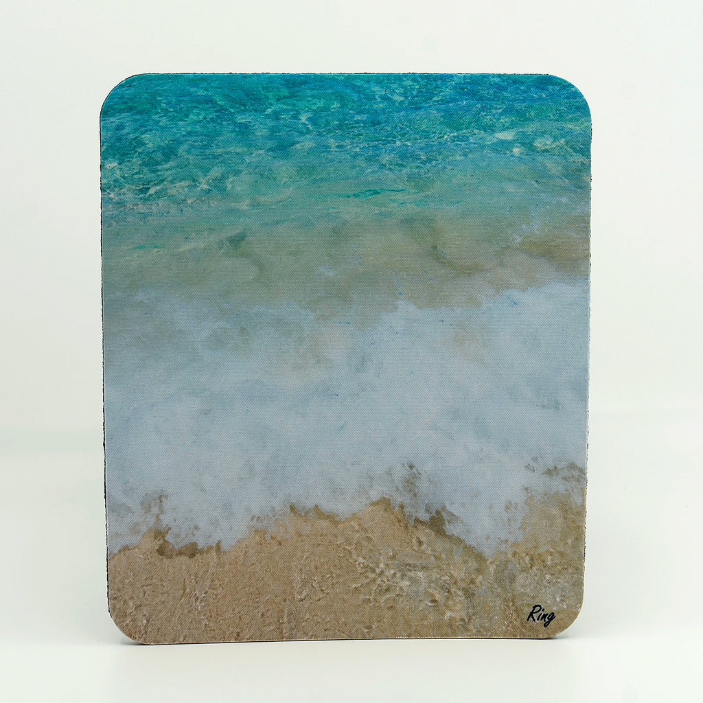 Rubber Mouse Pad with Turquoise Waters