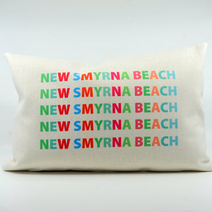 12" x 18" New Smyrna Beach  Repeat Goose Down Pillow