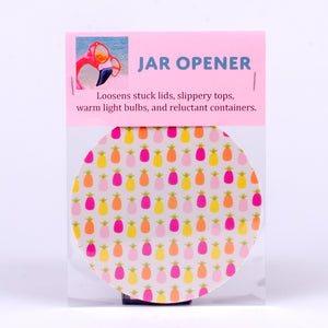 Rubber Jar Opener with Pastel Color Pineapples