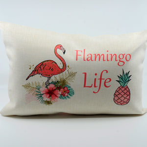 12x18 Flamingo Life Pillow