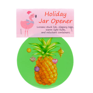 5" Rubber Jar Opener with Pineapple Christmas Tree
