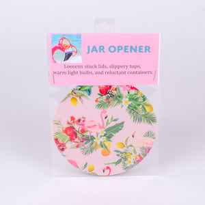 Pink Flamingo Fruit Rubber Jar Opener 5"