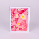 Pink Pineapple Notecard