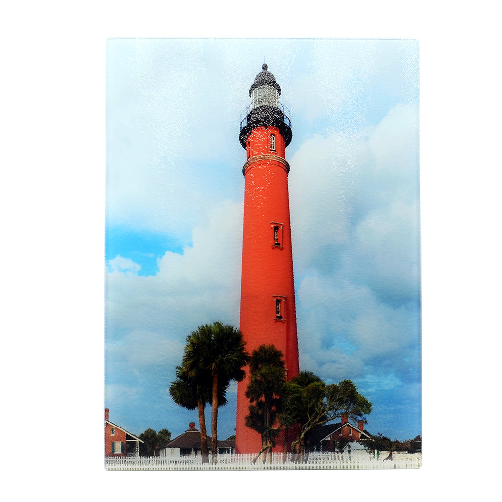 Ponce Inlet Lighthouse tempered glass cutting board