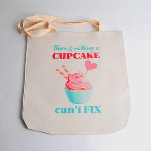 Tote Bag-There is nothing a cupcake can't fix
