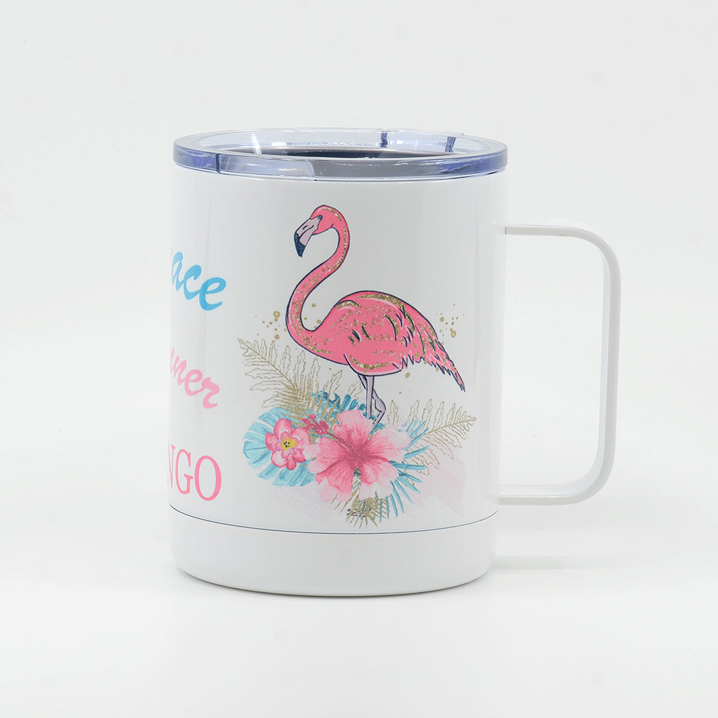 Embrace Your Inner Flamingo White Stainless Steel Mug